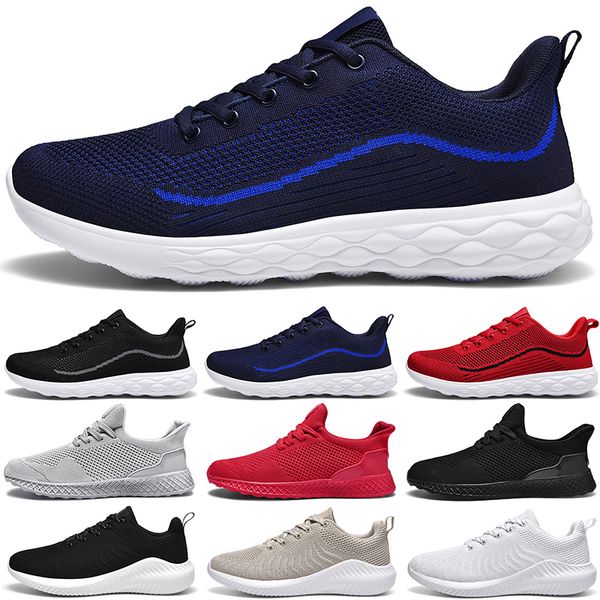 

men chaussure running shoes navy blue mesh sneakers breathable outdoor soft jogging walking tennis shoe chaussures de course sport
