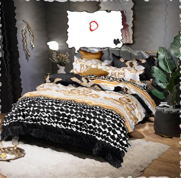 

bedding sets comfortable fashion set letter soft printing four pieces