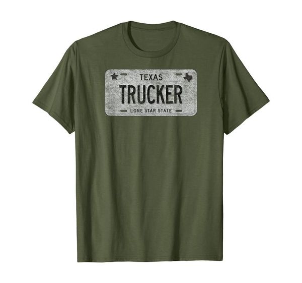 

men's t-shirts texas licence plate gift trucker, White;black