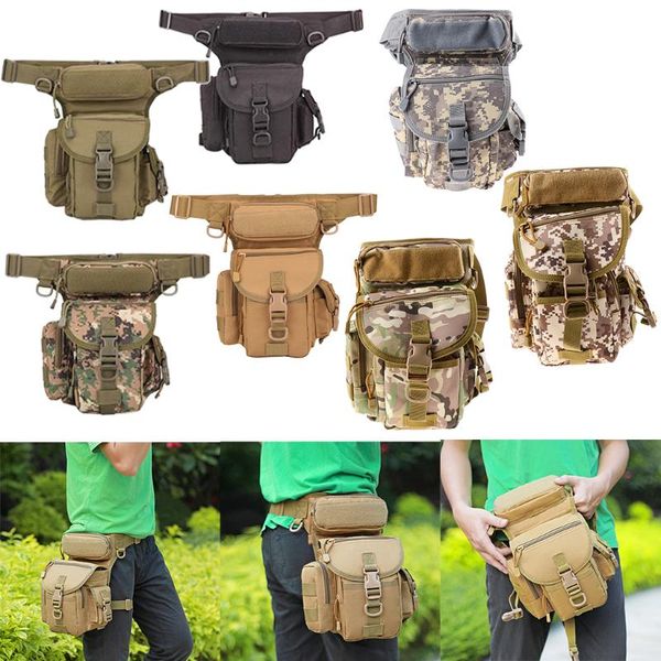 

outdoor bags multifunctional drop leg waist bag thigh hip pack fishing tool pouch