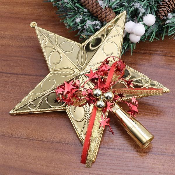 

christmas decorations 20cm tree star er glittering decoration ornaments (golden)