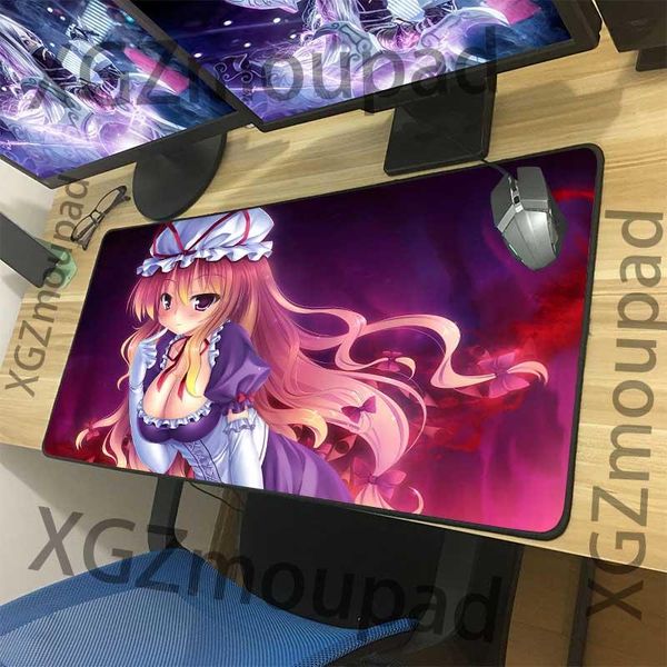 

mouse pads & wrist rests xgz large red gaming pad black exquisite lock edge anime boba naughty girl computer desk mat speed rubber non-slip