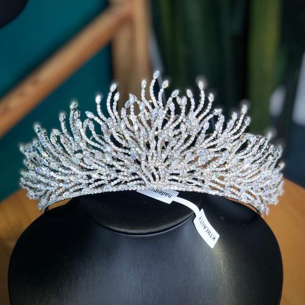 

hair clips & barrettes rhinestone half around tiara bigger size silvery/gold crown royal bridal wedding dressing accessory women jewelry, Golden;silver