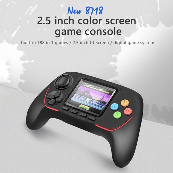

portable game players 2.5 inch handheld console dual bluetooth-compatible wireless built-in 788 16-bit games for kids