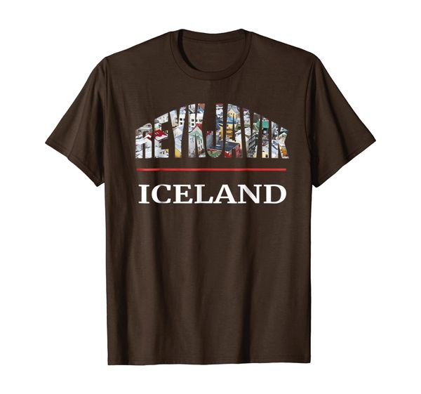 

reykjavik iceland travel souvenirs city pgraphy tshirt, White;black