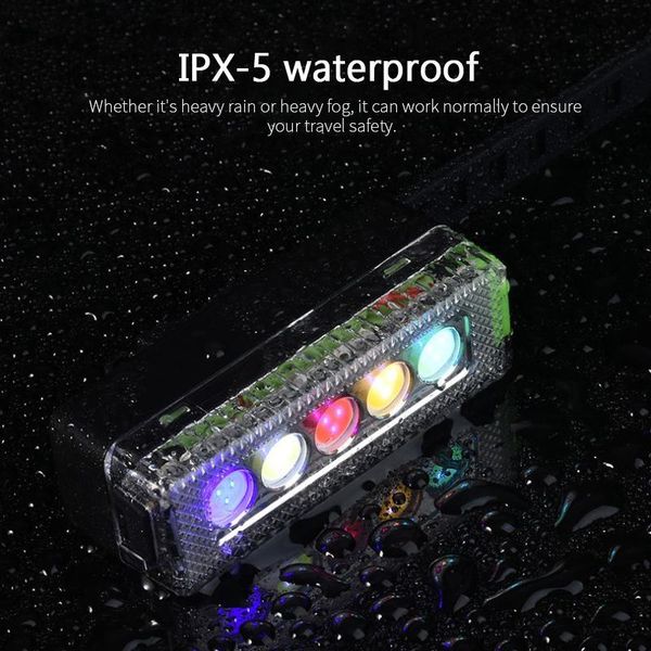 

bicycle light warning tail cycling rear tailllights usb charging colorful bright creative waterpoof night riding bike lights
