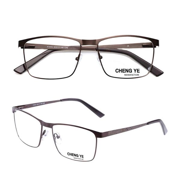 

fashion sunglasses frames latest design blue light blocking metal glasses size 52-17-140 optical for men, Black