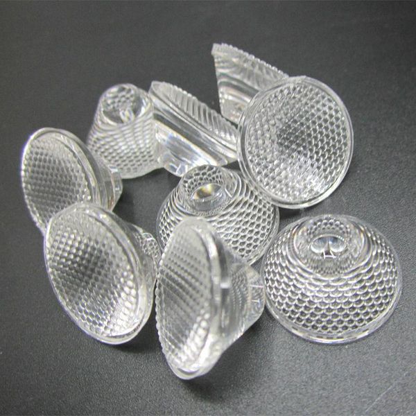 

bulbs 50pcs 1w 3w led optical lens, 20mm diameter pmma high power lenses 5/15/30/45/60/80 degree beads surface for light