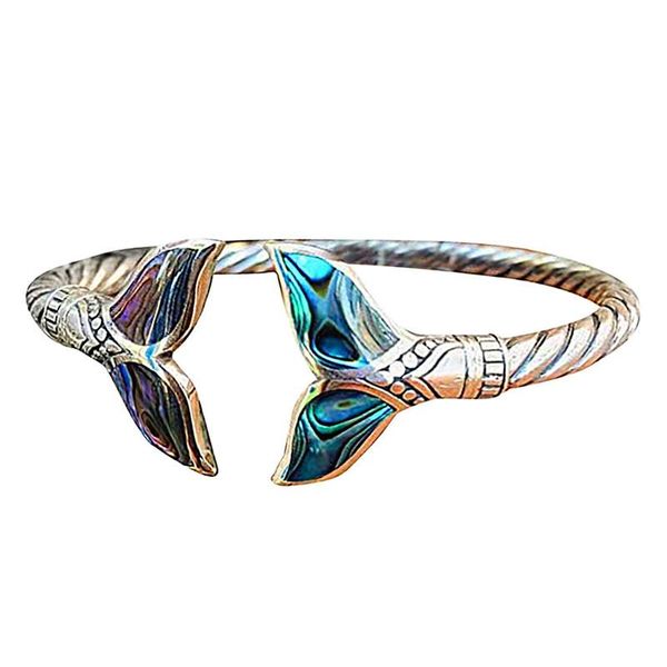 

wedding rings vintage female fish tail open ring dainty silver color engagement boho bride stone adjustable for women, Slivery;golden