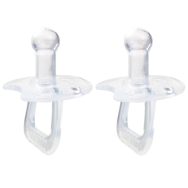 

Pacifiers# 2pcs Infant Pacifiers Portable Silicone Baby Teething Toys