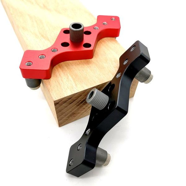 

professional hand tool sets vertical pocket hole jig woodworking dowel drill guide self centering 3-hole bit positioner locator 6/8/10mm