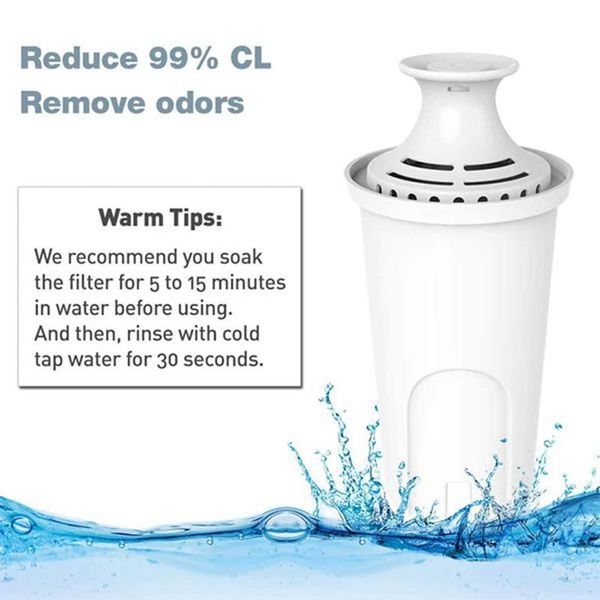 

coffee filters lber standard water filter compatible for brita pitchers, dispensers, premium pitcher replacement