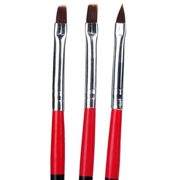 

nail art kits 3pcs professional manicure uv gel brush pen transparent acrylic painting drawing potherapy tool