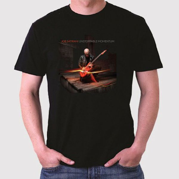 

new joe satriani unsable momentum men's black t-shirt size s to 3xl, White;black