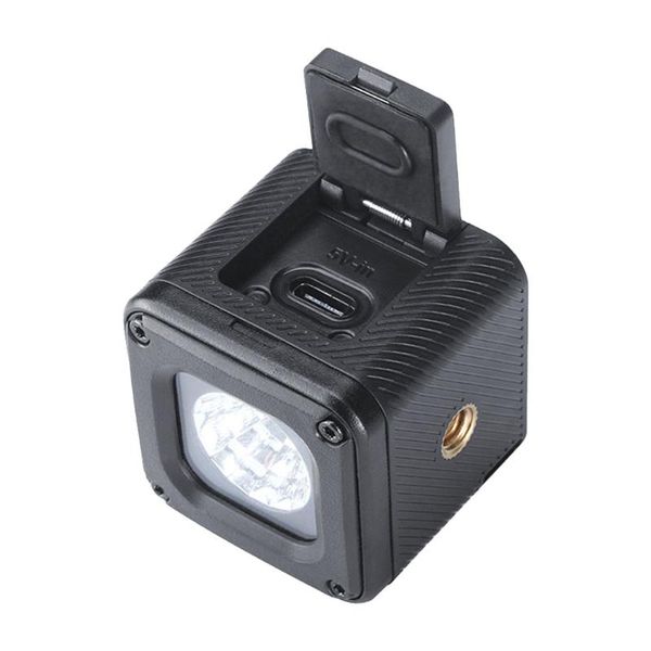 

flash heads portable beach pography light waterproof underwater fill lamp (black)