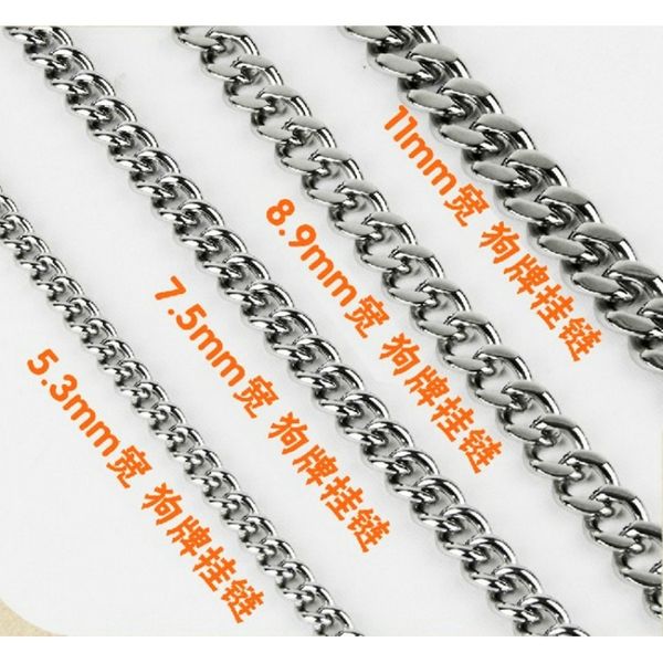 

stainless steel hanging tag dog tag special dog chain teddy golden labrador