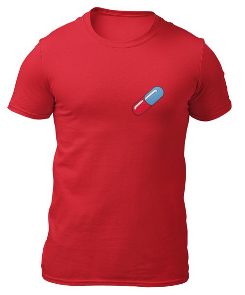 

T-shirt-Akira pill-capsule capsule pill-t-shirt -, White;black