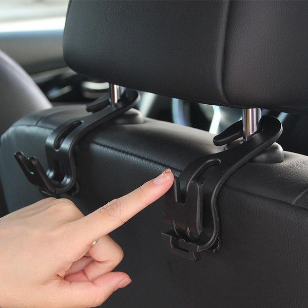 

car organizer seat back storage hook foldable black hidden asb material for auto interior stowing tidying universal accessories