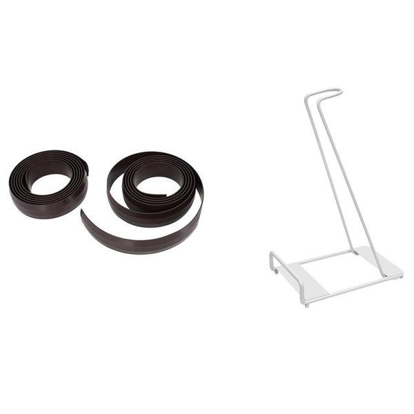 

vacuum cleaners 2 pcs magnetic tapes for area separation & 1 nail-seamless rack cleaner bracket holder