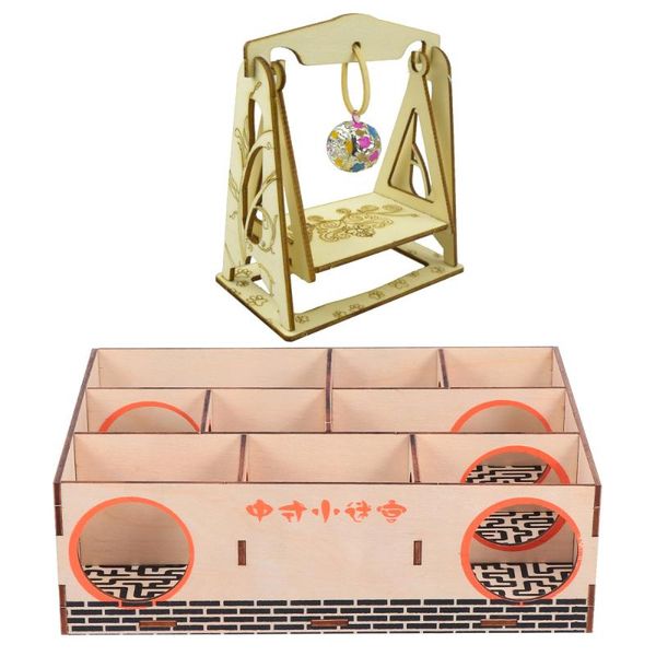 

small animal supplies 2pcs hamster maze house creative mice pet tunnel plaything