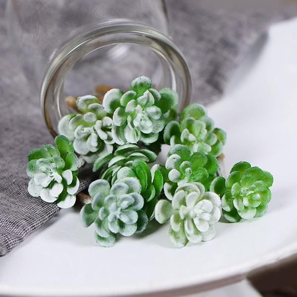 

vases 20pcs artificial succulent grass plant home garden decoration