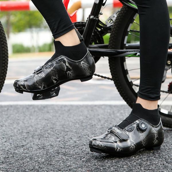 

spring men mtb cycling shoes high-road bike sneakers sapatilha ciclismo women professional self-locking bicycle shoe size 47 footwear, Black