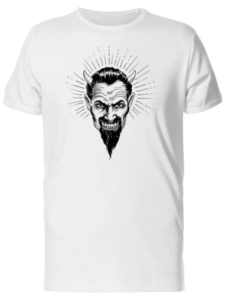 

Devil Head Grunge Sketch Men's Tee -Image by Shutterstock, White;black