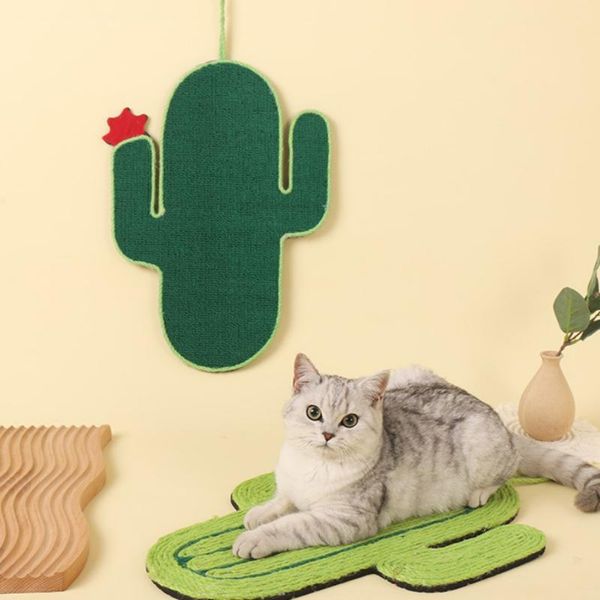

cat toys pet scratch pad cactus corrugated scratching rest paper cats grinding nail scraper protect