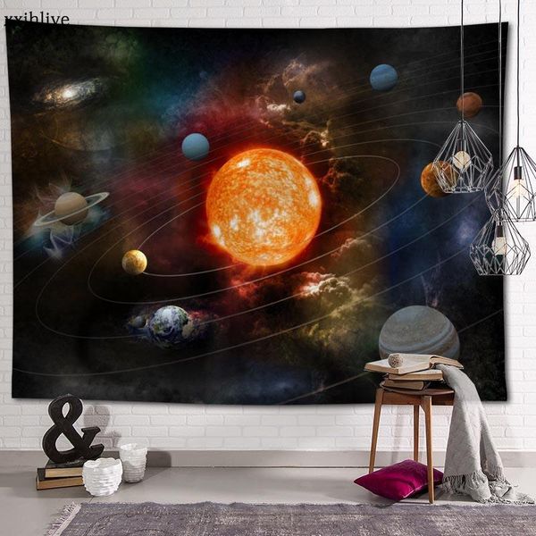 

tapestries wall tapestry the sun in universe background decorative hanging for living room bedroom dorm home decor 100x150cm