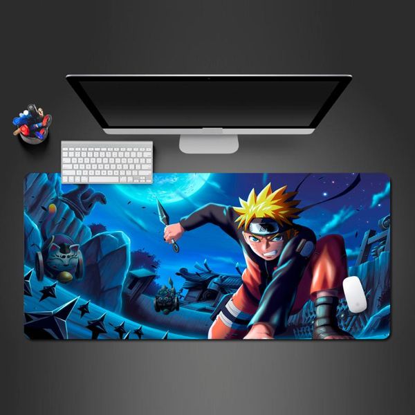 

mouse pads & wrist rests naruto anime pad durable wear-resistant easy clean creative rubber large lock edge game computer printing