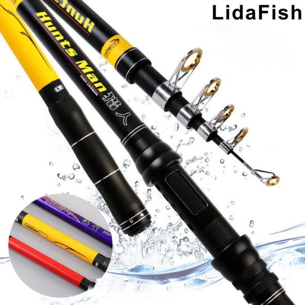 

lidafish brand ultra-light ultra-hard three-color optional 2.1-3.6m metal guide ring tightly reinforced sea rod fishing boat rods