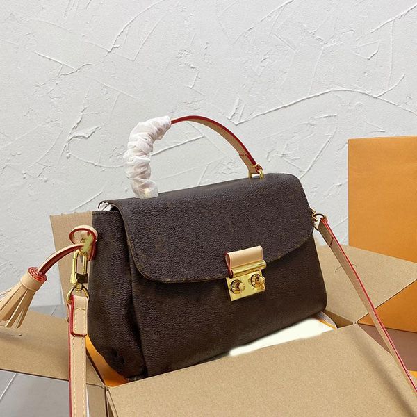 

women handbags cross body bag purse fashion printed letters genuine leather classic flower hasp hardware buckle removable shoulder strap, Black;red