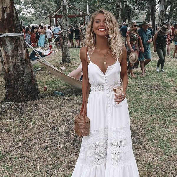 

fashion women dresses boho long maxi dress summer ladies sleeveless white beach evening party casual vestidos, Black;gray