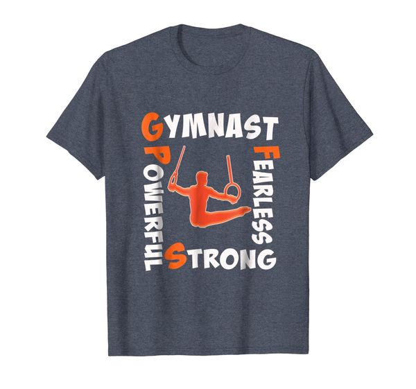 

funny boys mens gymnastics strong gift t-shirt, White;black