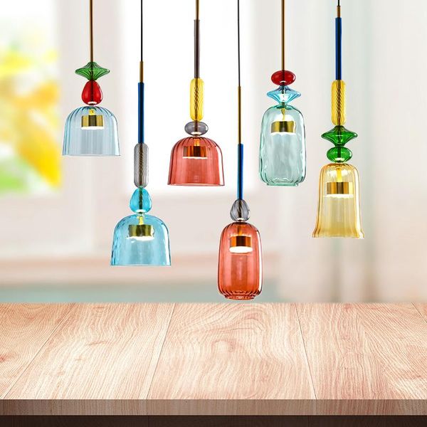 

pendant lamps nordic colorful fruit led lights lighting for indoor glass light fixtures home decor living room kitchen hanging lamp