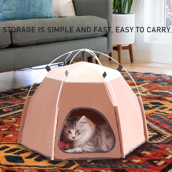 

cat beds & furniture portable dog house outdoor kennels fences tent houses for dogs foldable indoor puppy cats pet cage fence waterproof