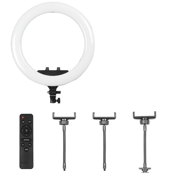 

po studio lighting 18inch led ring light touch control pography dimmable lamp tripod for portrait eu plug flash heads