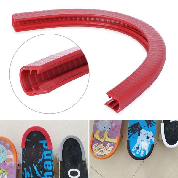 

skateboarding skateboard deck guards protector u channel design rubber steel fashion bumpers bump longboard board crash strip protect