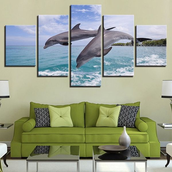 

5pcs/set unframed spray painting home decor wall art