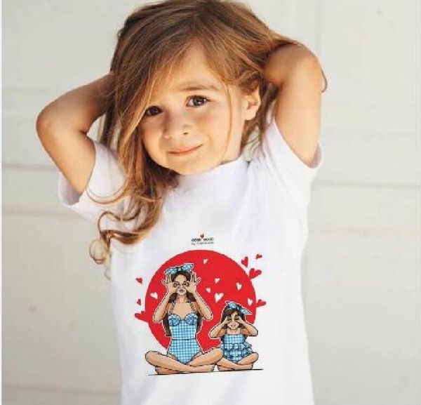 

summer super new mom baby girl tshirt sweet boys t shirts mother and love life lovely printing kawaii kids t shirt cozy, Blue