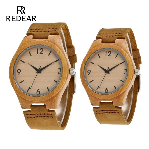 

bamboo watches with no logo wood switch watch real leather light brown by gift package wristwatches, Slivery;brown