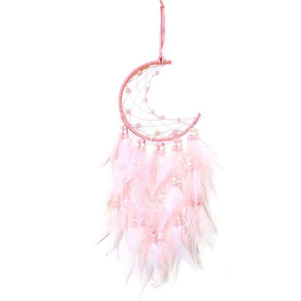

dream catcher with led light handmade dreamcatcher for kids home decoration wall hanging ornaments craft (pink)