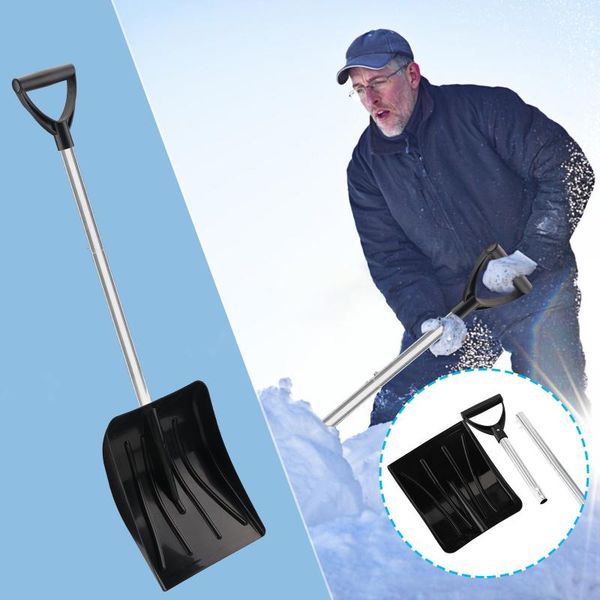 

outdoor aluminium alloy folding snow shovel retractable tools hiking shaped handle garden multifunctional ice remove winter #t3g dog travel