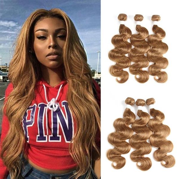 

human hair bulks honey blonde bundles soku brazilian body wave 3/4 deals non-remy 100% weave extension, Black