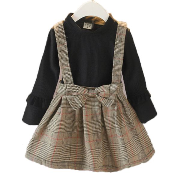 

spring girls clothes fashion korean kids girls dress children long sleeve dress autumn kids outfit 1 2 4 6 8 y girls costume, Red;yellow