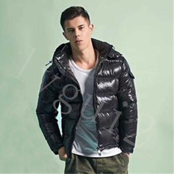 

new mens winter down jacket designer hoodie coats fashion parka jackets classic puffer jackets hooded thick outdoor warm feather outwear, Black