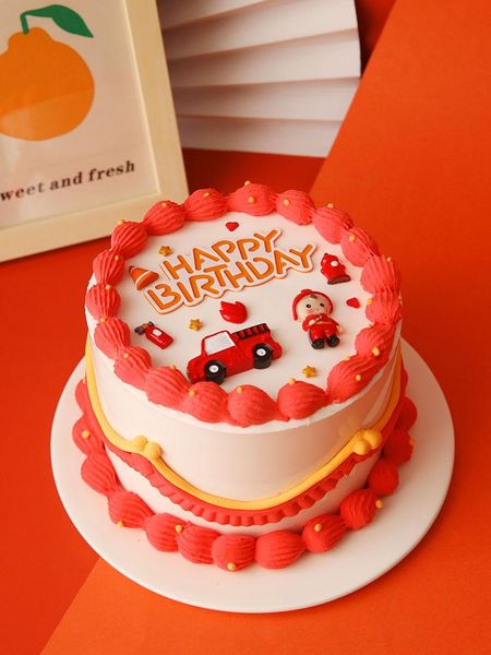 Altre forniture festive Forniture Fireman Hero Hero Decoration Della Torta Acqua Pistola Acqua Scaletta Topper per il Topper per bambini Bambino Bel compleanno Compleanno regalo