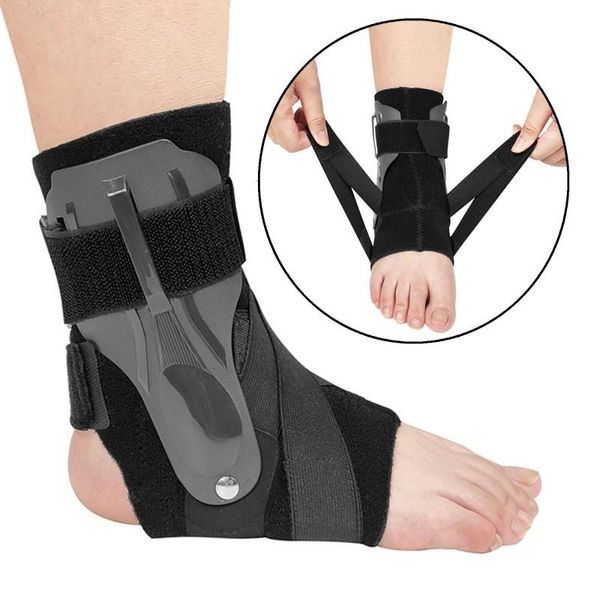 Knöchelstütze, verstellbarer Brace-Stabilisator für verstauchten Schutz, elastische Fußorthese, Plantarfasziitis-Schienenschutz