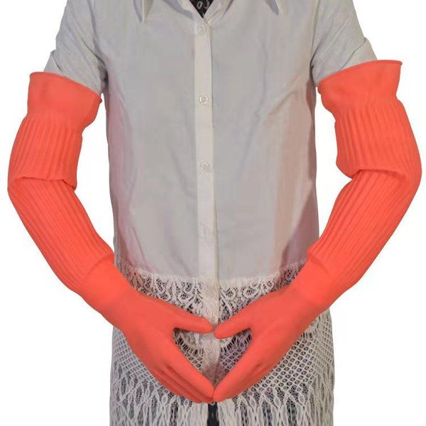 

disposable gloves 45/55cm lengthen ultra long waterproof rubber bowl dish latex