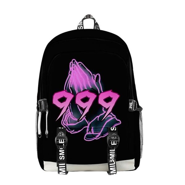 

backpack 2021 juice wrld singer women men college students teenager boys girls oxford waterproof schoolbag outdoor travel bag
